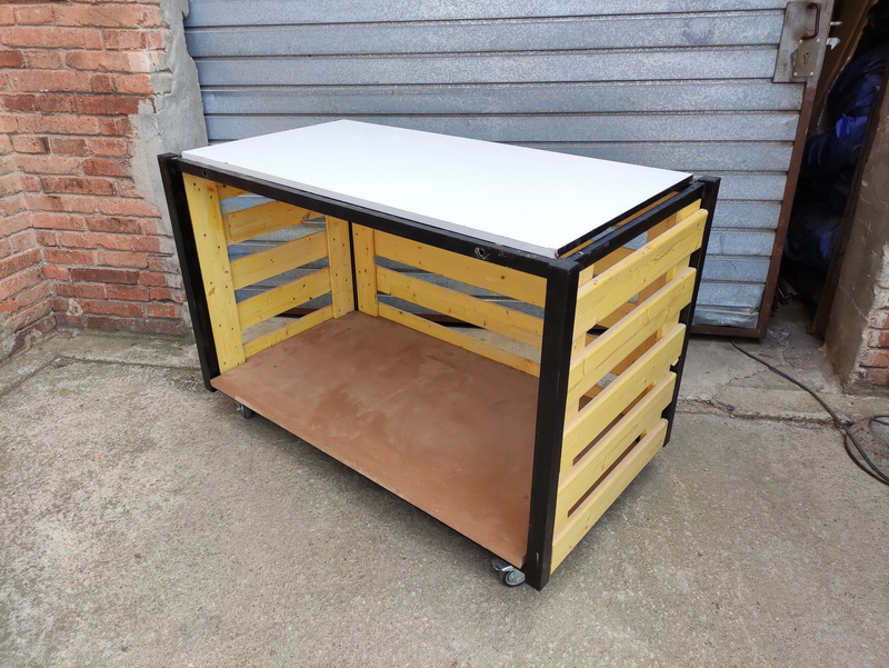 mostrador mesa 4r comercio mad metal 86.5x128x68 4u